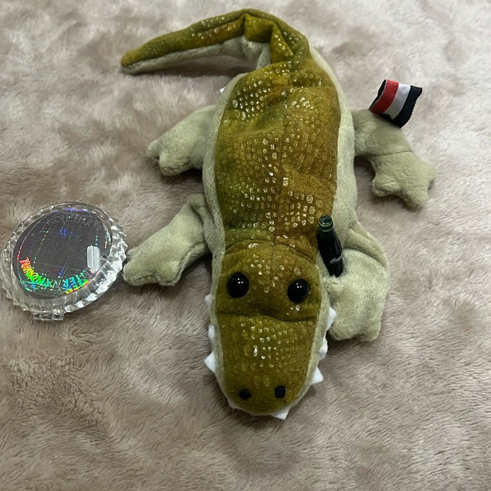 NWT Coca Cola plush design alligator